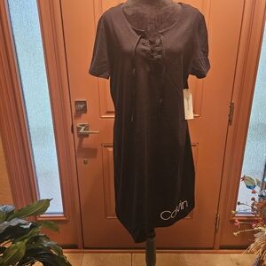 Calvin Klein Black Shirt Dress